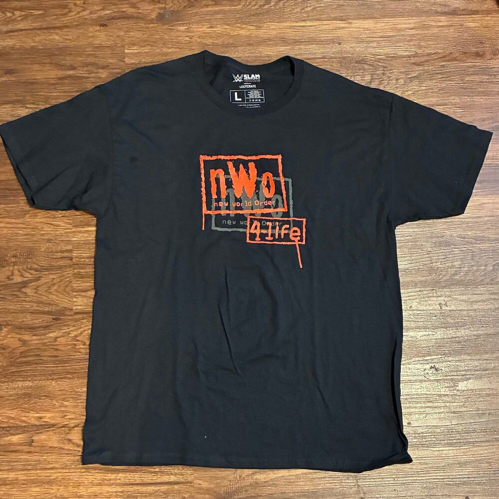NWO 4 Life WWE Slam Crate Shirt Size Large Loot Crate Exclusive Deadstock